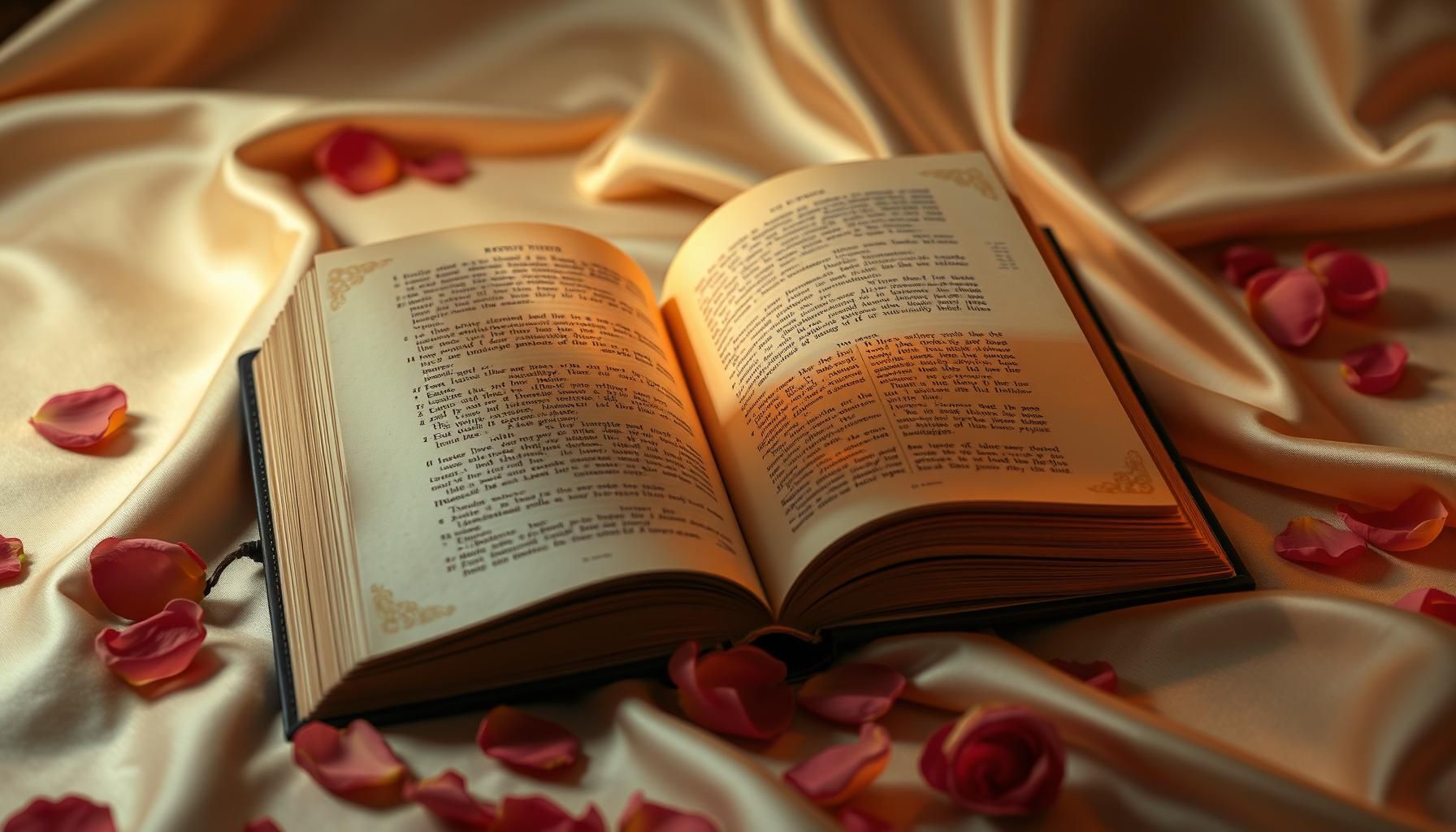 Magical book with glowing pages