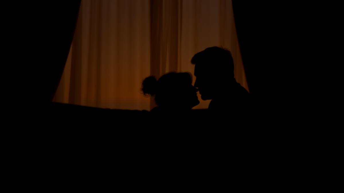 Couple having intimate conversation about first time intimacy expectations