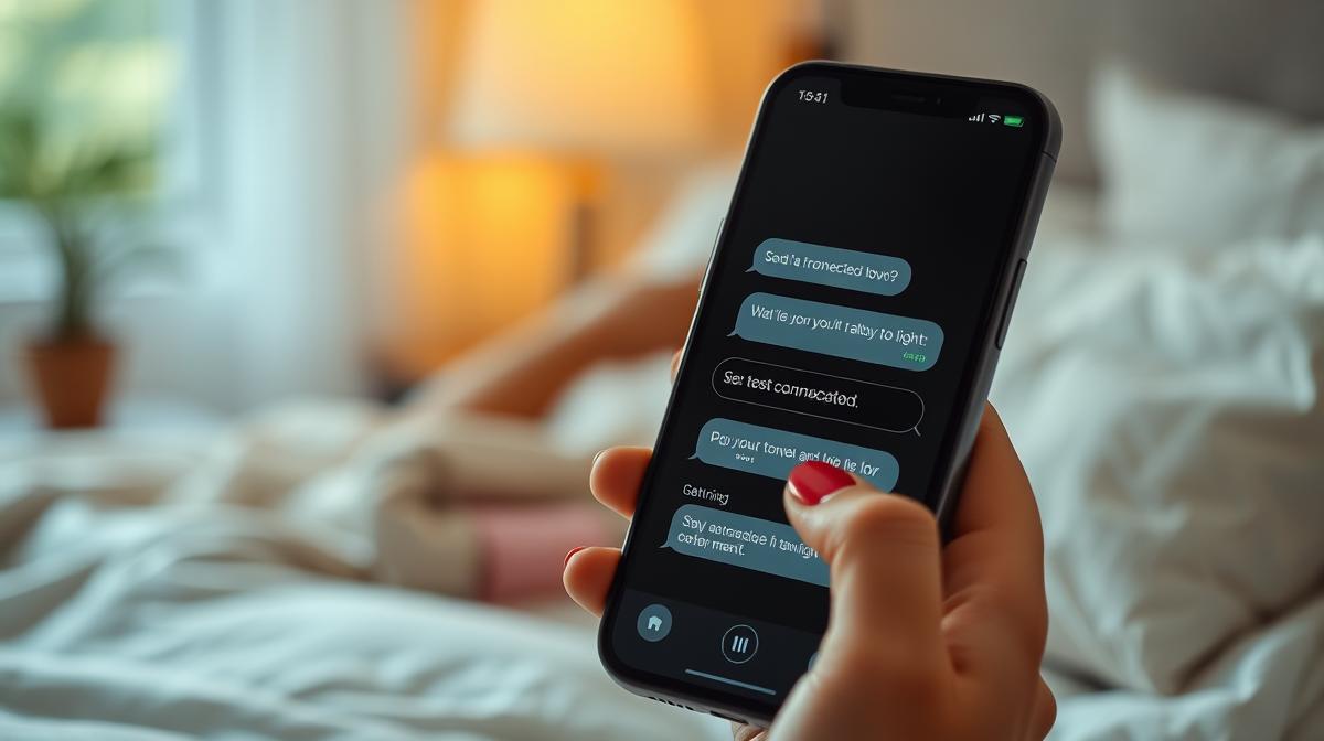 Daily communication and messages in long distance relationships