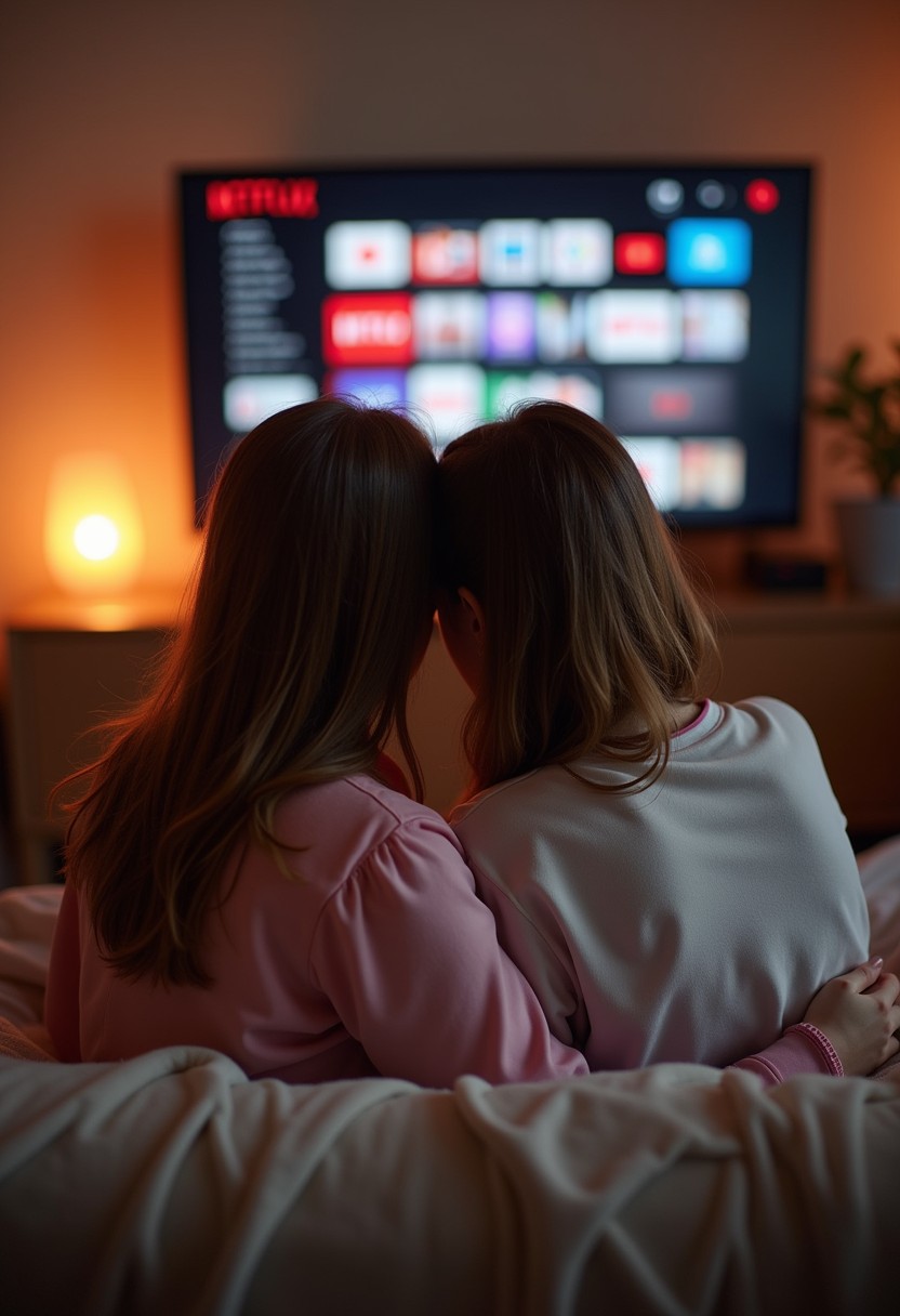 Intimate bedroom moment between roommates, friendship evolving into romance